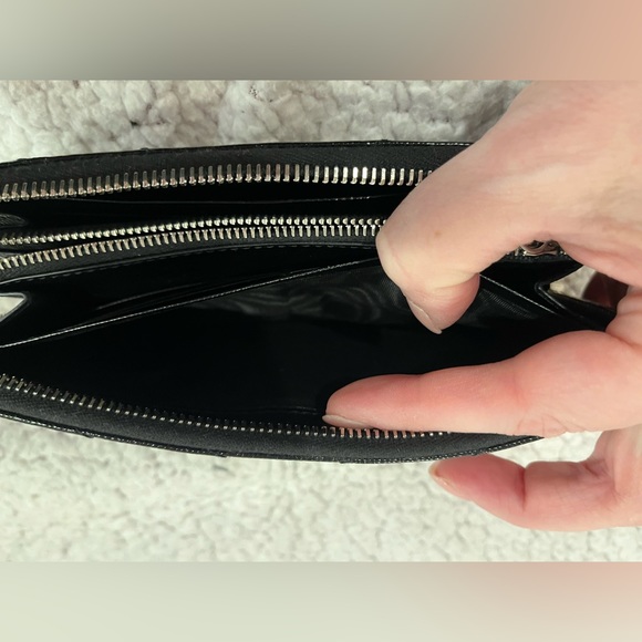 YSL Monogram Black Quilted Leather Zip-Around Wallet - Picture 11 of 14